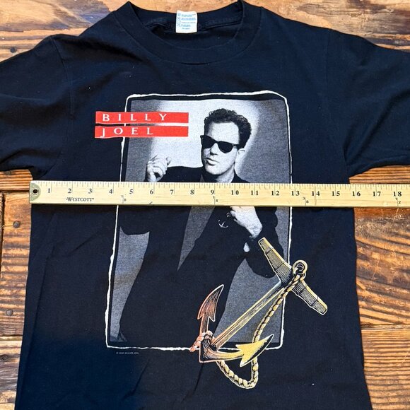 Vintage Single Stitch Billy Joel 1989 Storm Front Tour T-Shirt 2-Sided Size Med - Picture 7 of 8